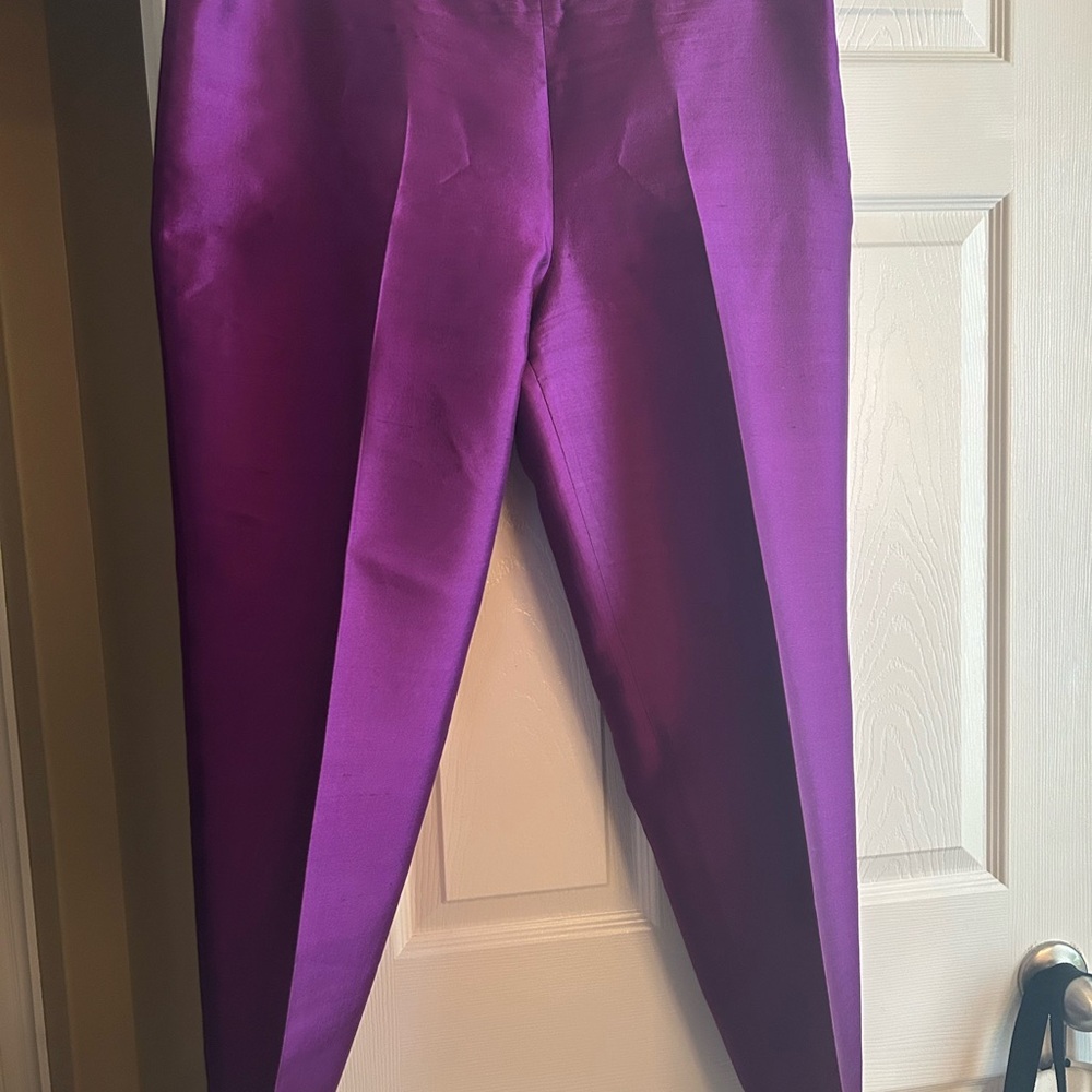 Talbots Silk Purple Dress Pants